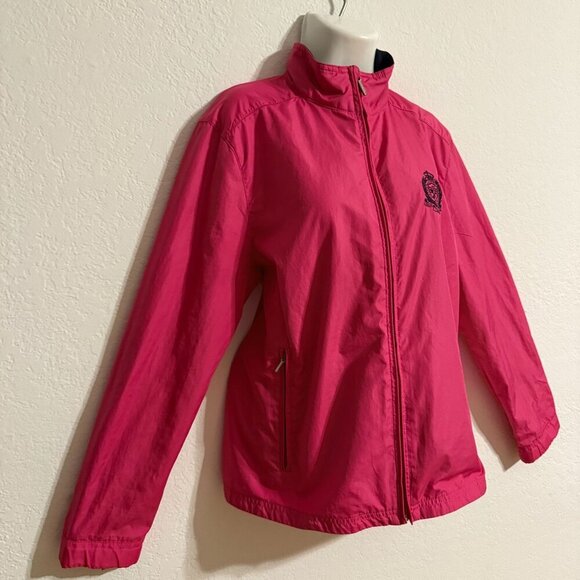 Ralph Lauren Active Windbreaker Jacket XL Pink Lightweight Nylon Coat - Picture 3 of 11